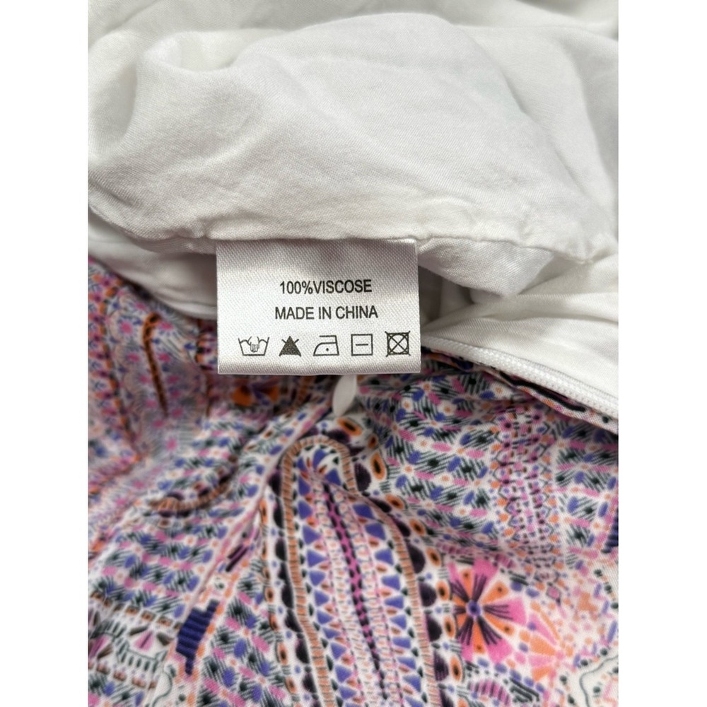 Melissa Odabash Kristen Maxi Dress Women S Pink Like New Paisley Tiered‎ Lace - Picture 6 of 6